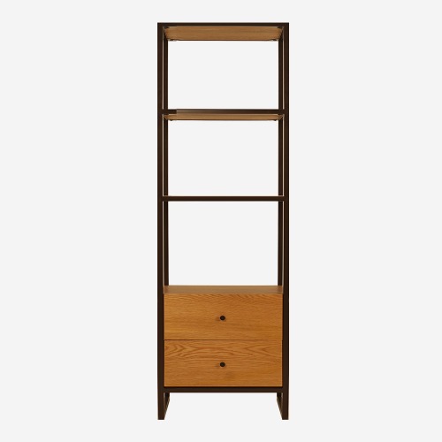 BE OPEN BROWN STAND 2 STORAGE _Oak